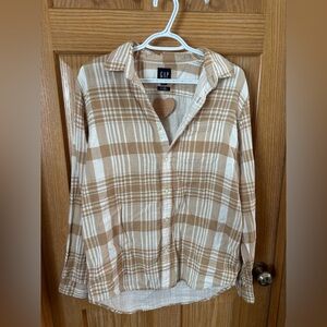 Gap plaid cotton button down